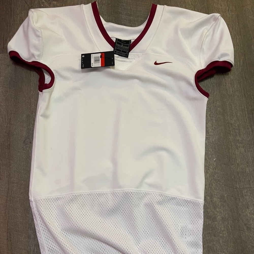 Nike Mens Vapor Untouchable Football Practice Jersey White AO4800-100 Sz Large